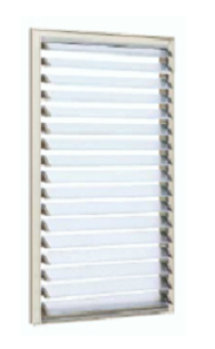 ガラスルーバー窓